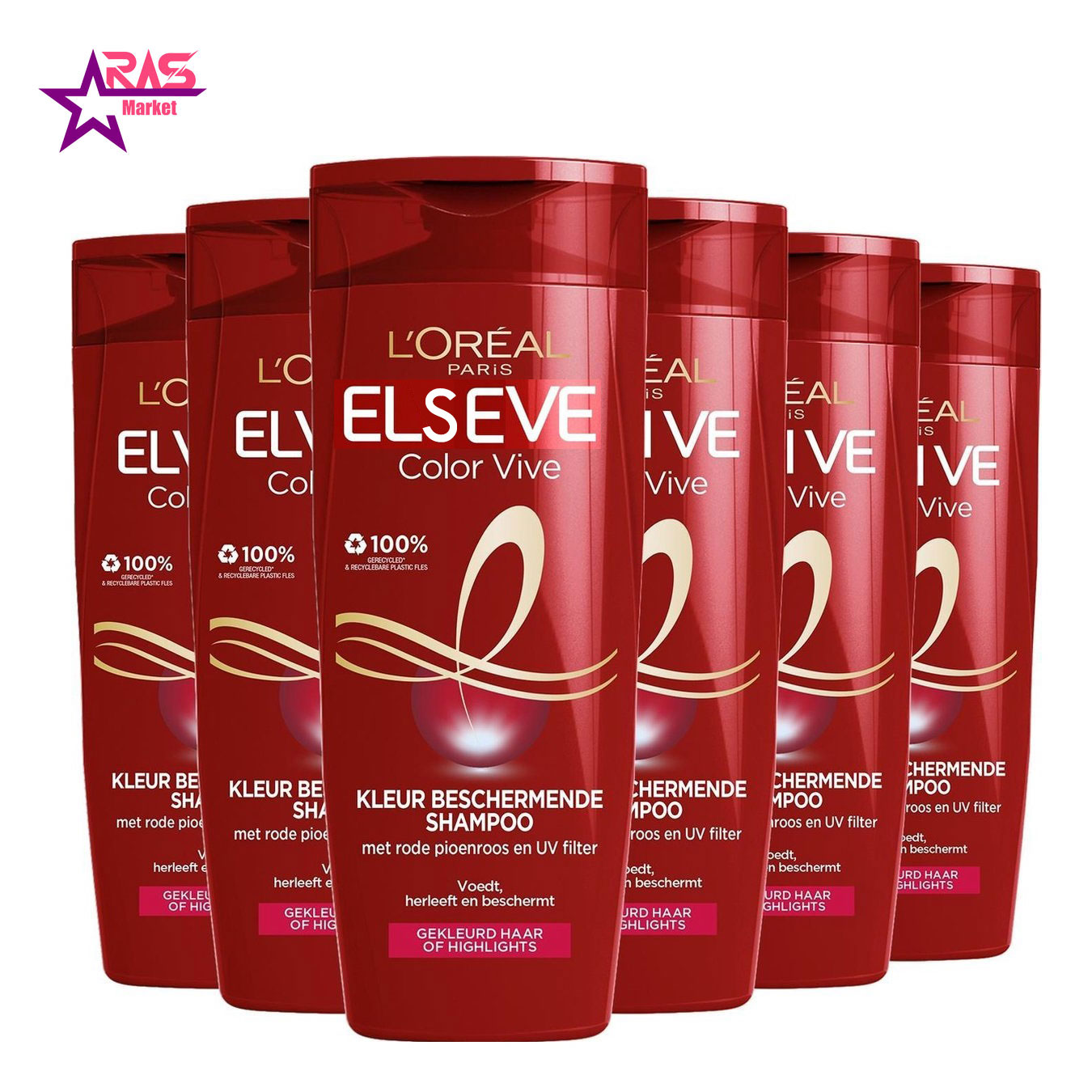 شامپو لورآل سری ELSEVE مدل Color Vive مخصوص موهای رنگ شده ۴۵۰ میلی لیتر ، فروشگاه اینترنتی ارس مارکت ، استحمام 1