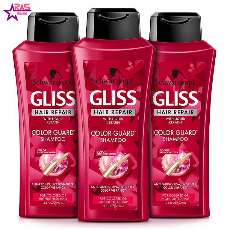 شامپو گلیس مدل Color Protect مخصوص موهای رنگ شده 525 میلی لیتر ، فروشگاه اینترنتی ارس مارکت ، gliss