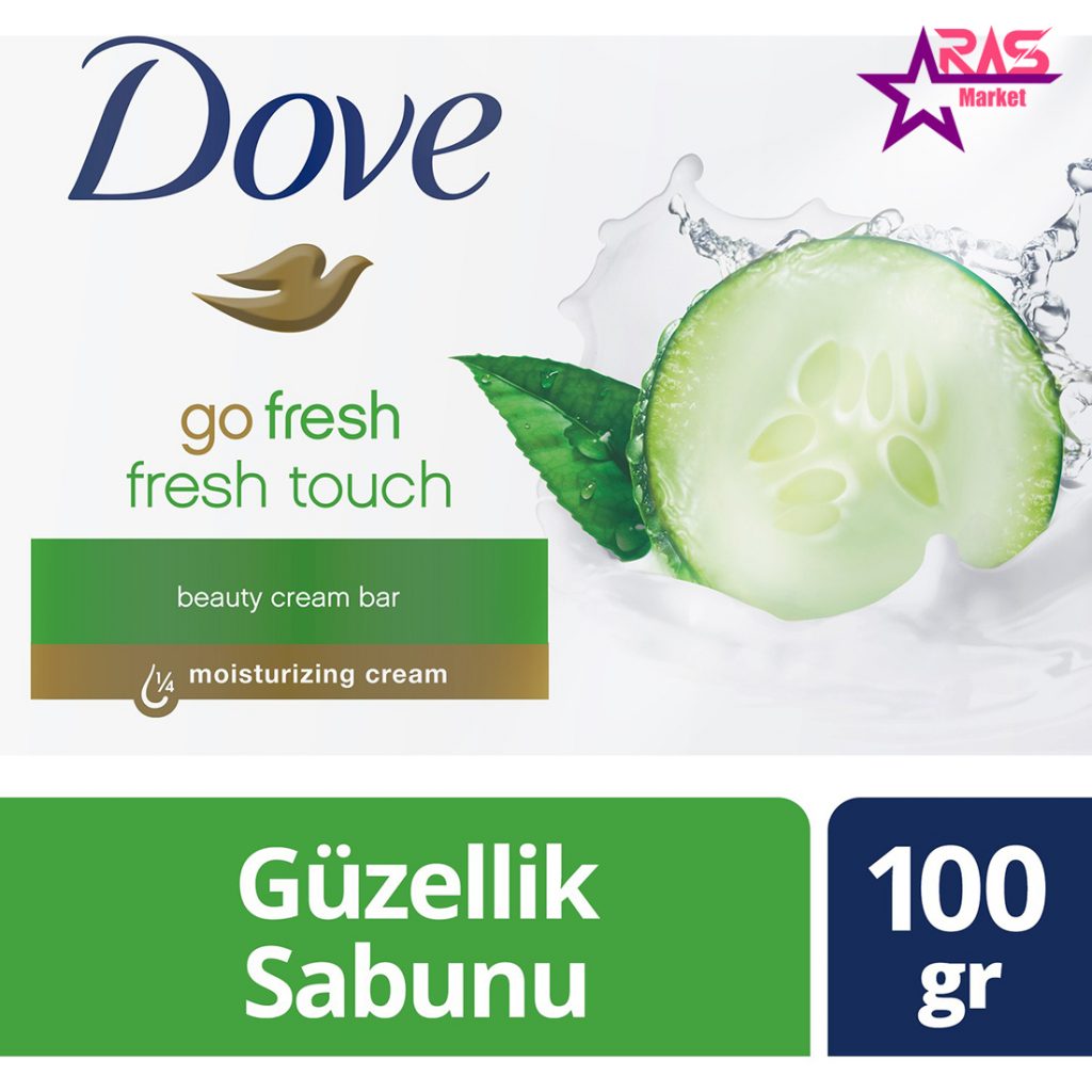 صابون داو مدل Fresh Touch حاوی عصاره خیار و چای سبز 100 گرم ، خرید اینترنتی محصولات شوینده و بهداشتی