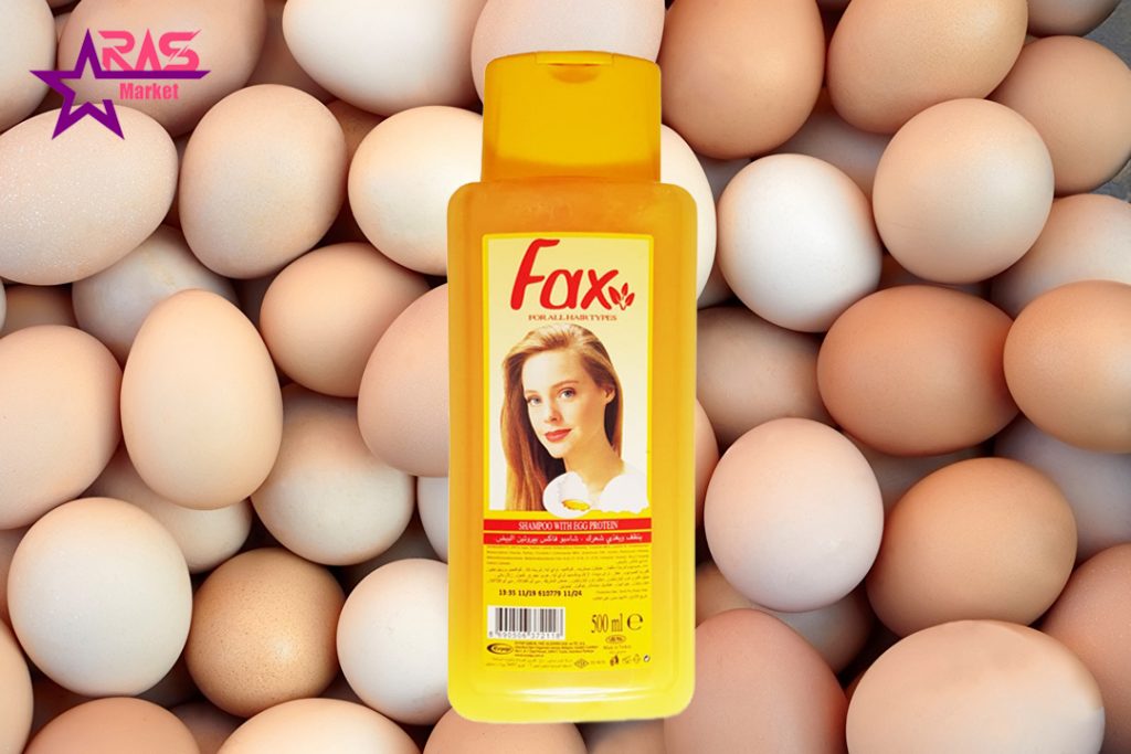 شامپو فکس حاوی پروتئین تخم مرغ مناسب تمام موها 500 میلی لیتر ، خرید اینترنتی محصولات شوینده و بهداشتی ، شامپو fax