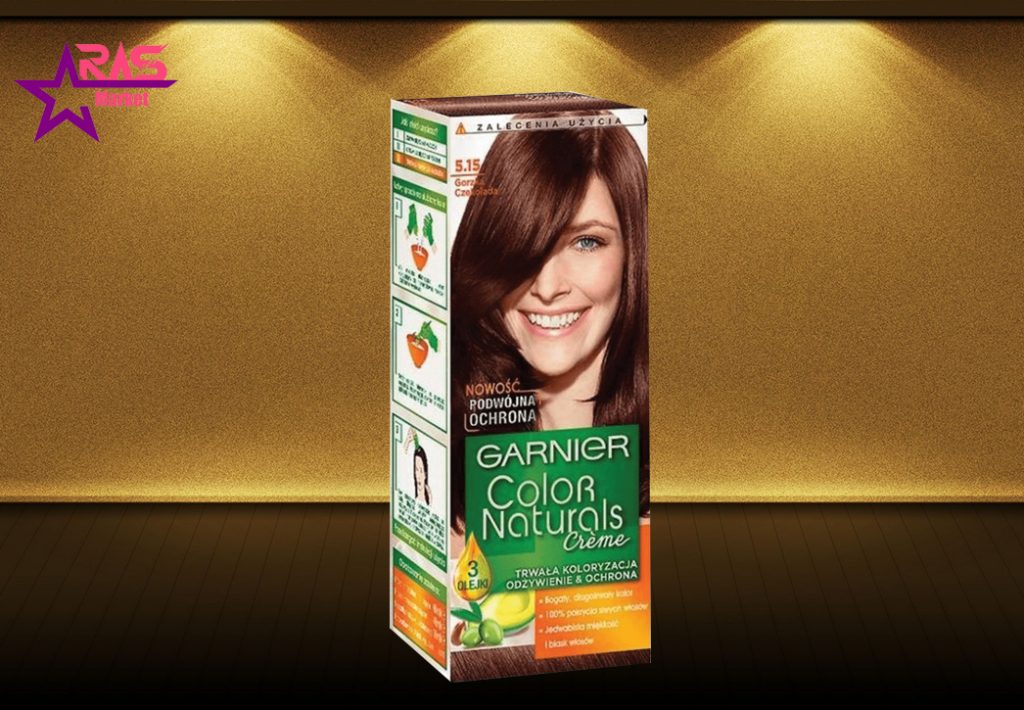کیت رنگ مو گارنیر سری Color Naturals شماره 5.15 ، خرید اینترنتی محصولات شوینده و بهداشتی ، بهداشت بانوان ، garnier
