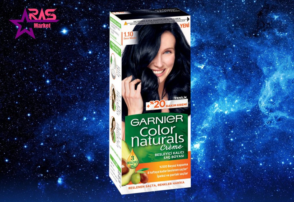 کیت رنگ مو گارنیر سری Color Naturals شماره 1.10 ، خرید اینترنتی محصولات شوینده و بهداشتی