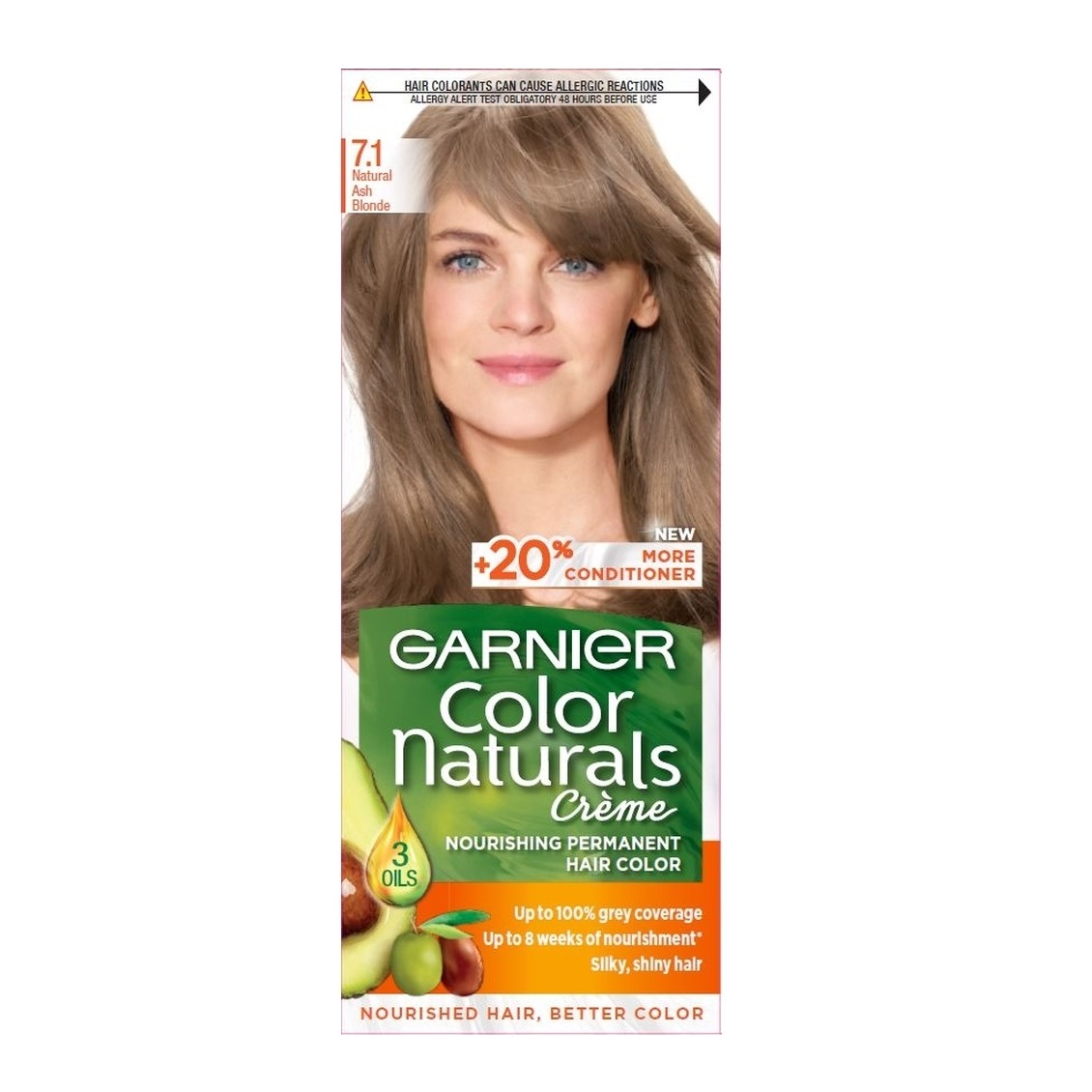 کیت رنگ مو گارنیر سری Color Naturals شماره 7.1