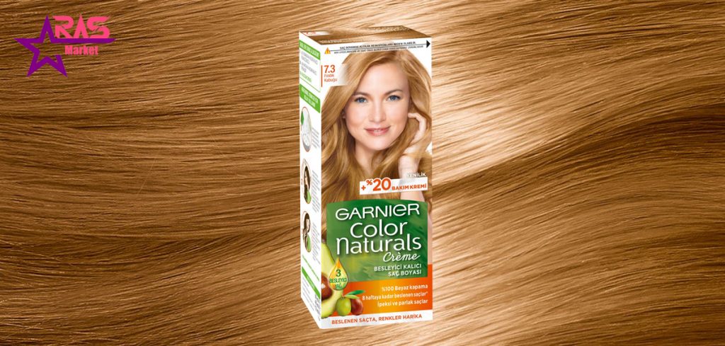 کیت رنگ مو گارنیر سری Color Naturals شماره 7.3 ، خرید اینترنتی محصولات شوینده و بهداشتی ، بهداشت بانوان ، garnier
