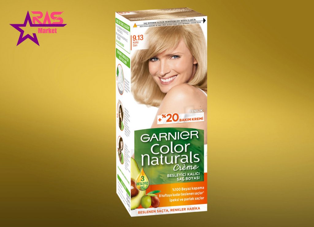 کیت رنگ مو گارنیر سری Color Naturals شماره 9.13 ، خرید اینترنتی محصولات شوینده و بهداشتی
