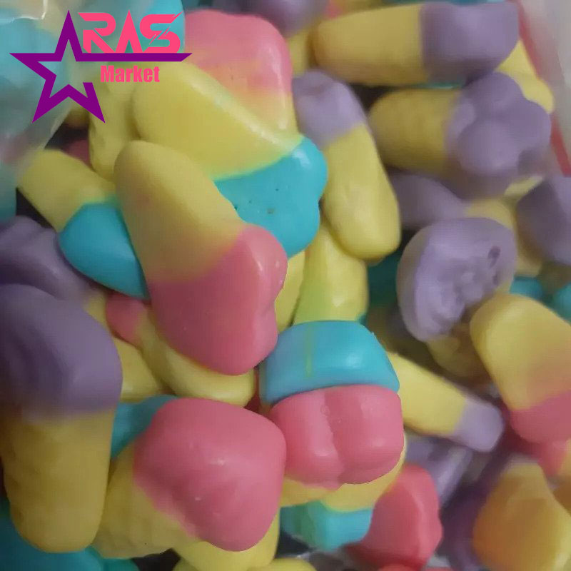 پاستیل ببتو مدل بستنی زعفرانی یک کیلوگرم ، ارس مارکت ، پاستیل بستنی زعفرانی ببتو