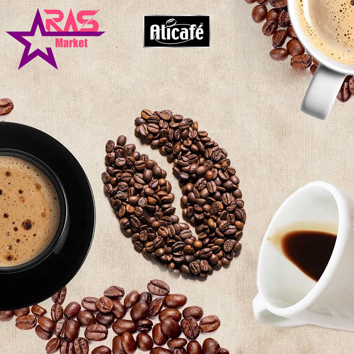 پودر قهوه علی کافه مدل Black Gold بسته 40 عددی ، خرید اینترنتی محصولات غذایی ، پودر قهوه alicafe