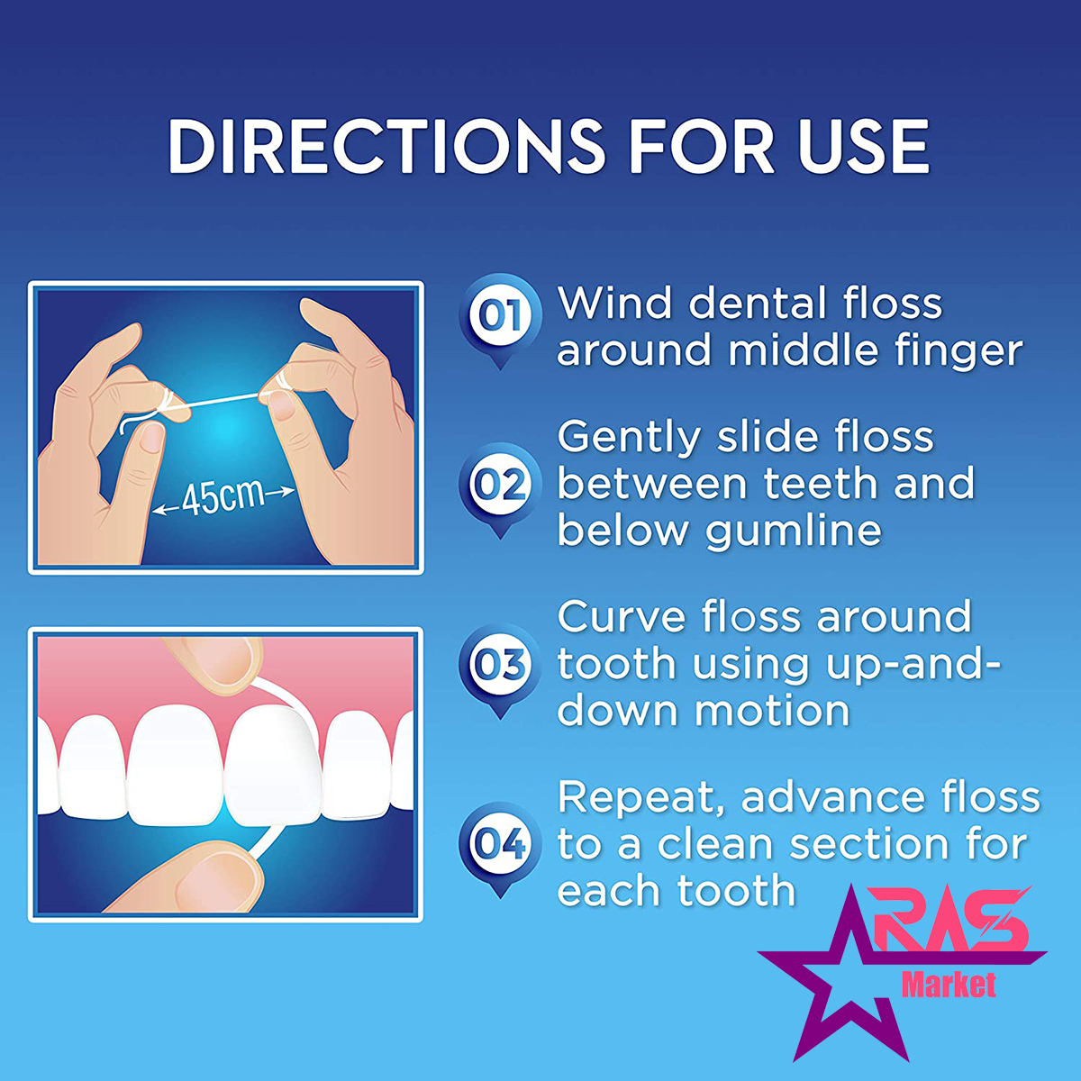 نخ دندان اورال بی مدل Essential floss حاوی عصاره نعنا 50 متر ، نخ دندان oral-b ، نخ دندان اورال بی حاوی عصاره نعنا
