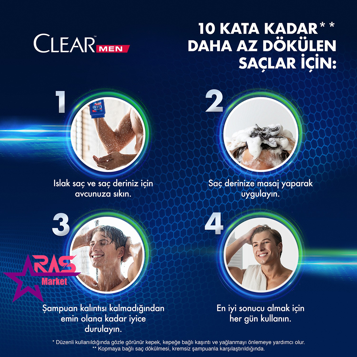 شامپو مردانه کلیر ضد شوره و ضد ریزش مو حاوی عصاره دانه های قهوه 600 میلی لیتر ، خرید اینترنتی شامپو کلیر مردانه