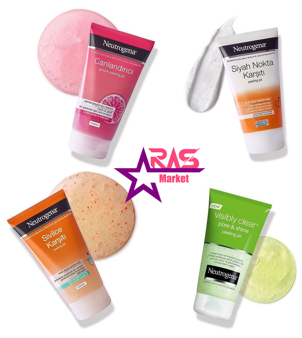 ژل اسکراب نوتروژینا مدل Sivilce Karşıtı ضد جوش مناسب پوست های مستعد آکنه 150 میلی لیتر ، خرید اینترنتی محصولات شوینده و بهداشتی