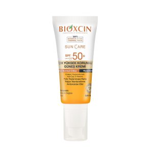 کرم ضد آفتاب رنگی بیوکسین +SPF50 مناسب پوست های معمولی و خشک 50 میلی لیتر