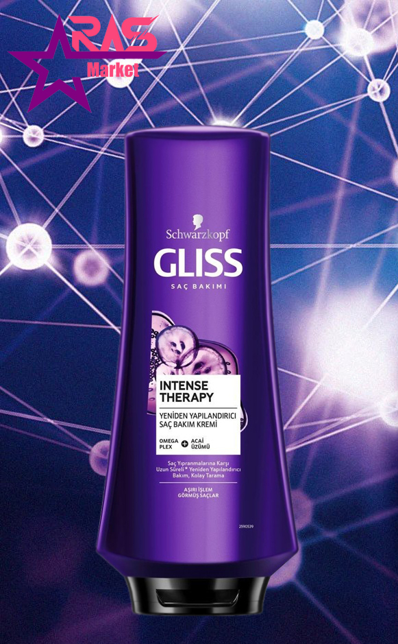 نرم کننده مو گلیس مدل Intense Therapy احیا کننده مناسب موهای آسیب دیده 360 میلی لیتر ، خرید اینترنتی محصولات شوینده و بهداشتی