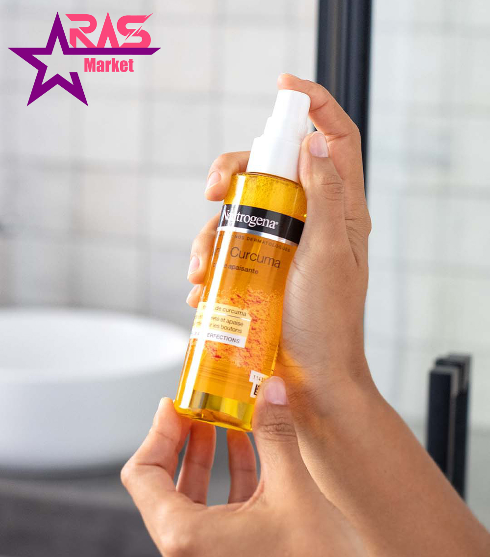 اسپری تونیک آبرسان نوتروژینا مدل Soothing Clear مناسب پوست های مختلط و مستعد جوش 125 میلی لیتر ، آبرسان پوست