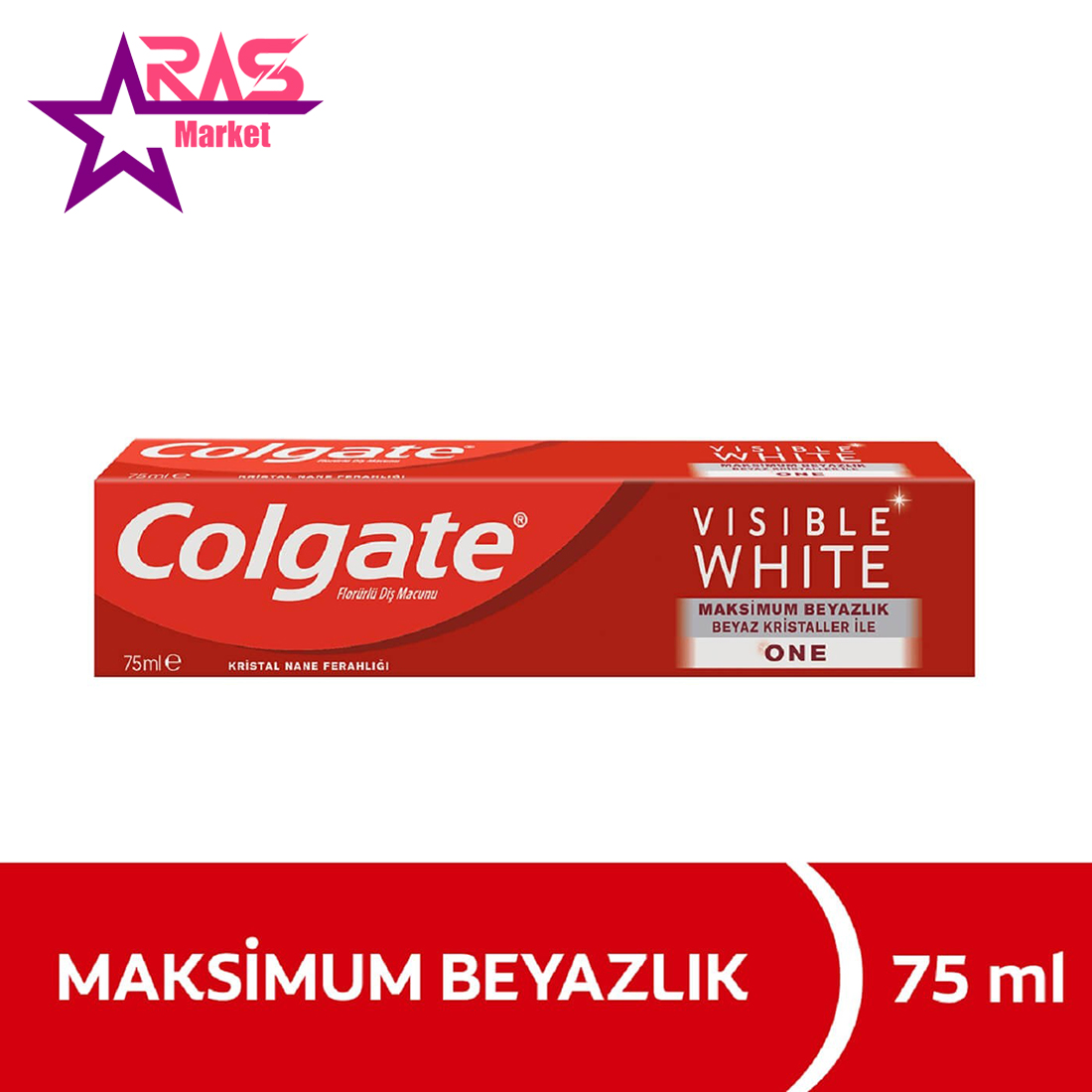 خمیر دندان کلگیت مدل Visible White سفید کننده 75 میلی لیتر ، فروشگاه اینترنتی ارس مارکت