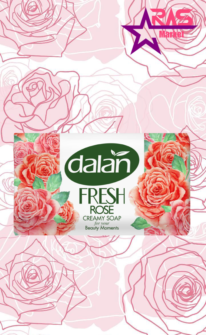 صابون دالان مدل Fresh Rose با رایحه گل رز 100 گرم ، خرید اینترنتی محصولات شوینده و بهداشتی