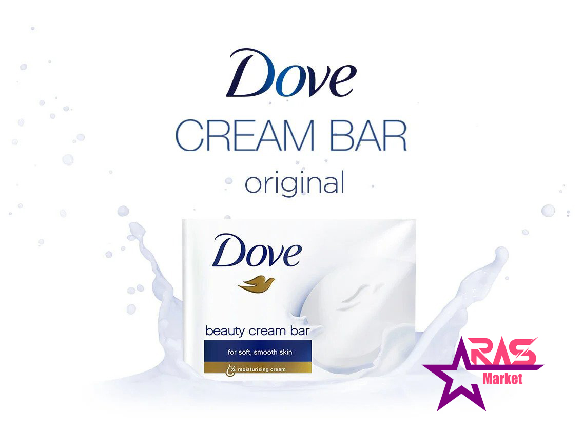 صابون داو مدل Beauty Cream Bar لطافت بخش 100 گرم ، خرید اینترنتی محصولات شوینده و بهداشتی ، صابون داو سفید