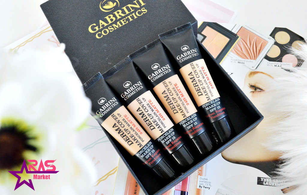 کرم پودر مات گابرینی سری Derma شماره 101 رنگ روشن 40 میلی لیتر ، آرایش پوست ، کرم پودر مات گابرینی شماره 101