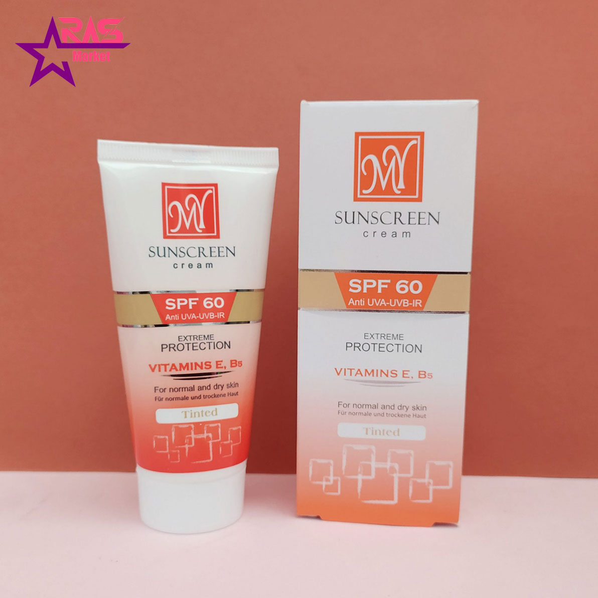 کرم ضد آفتاب مای SPF60 رنگی مناسب پوست های نرمال و خشک 50 میلی لیتر ، خرید اینترنتی محصولات شوینده و بهداشتی