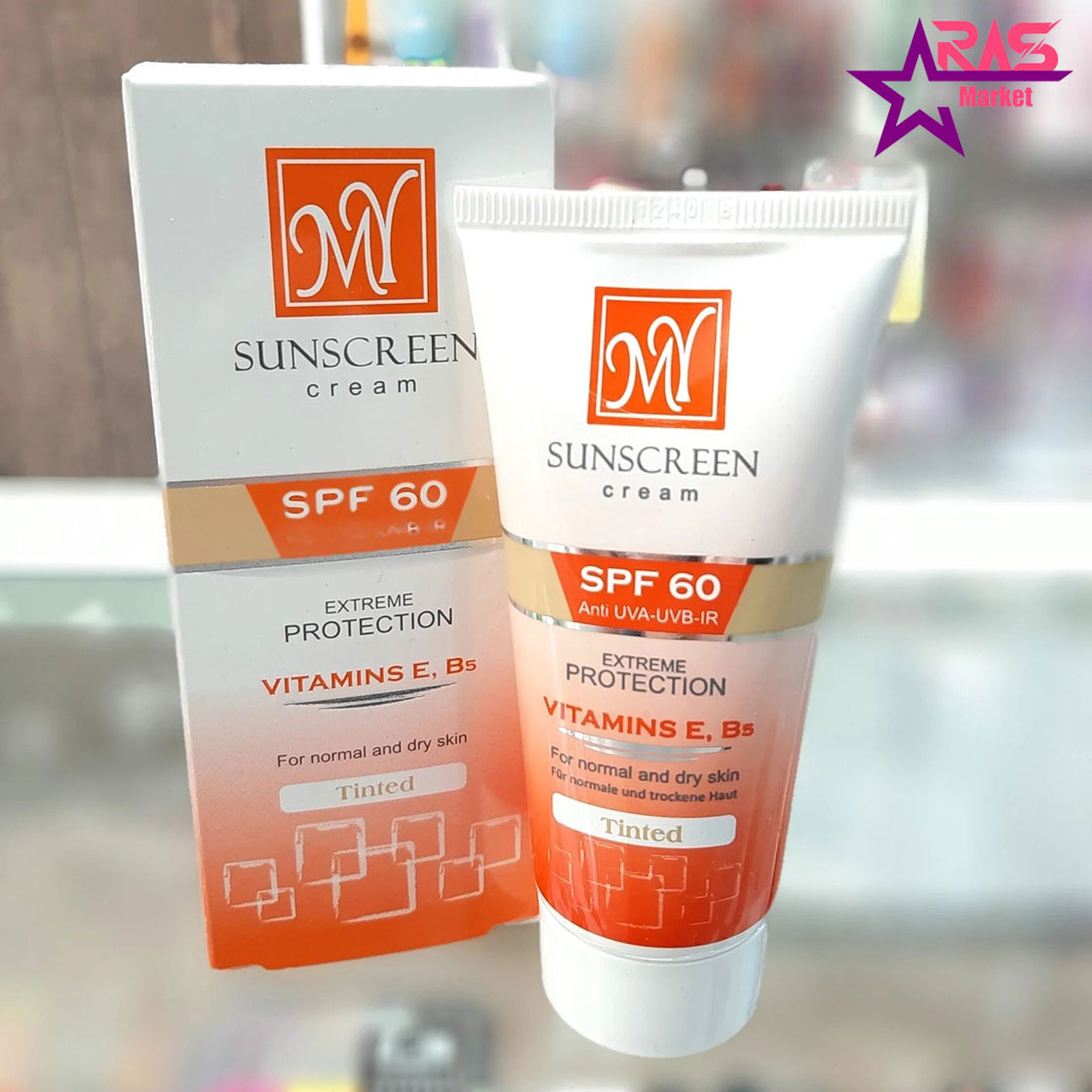 کرم ضد آفتاب مای SPF60 رنگی مناسب پوست های نرمال و خشک 50 میلی لیتر ، ضد آفتاب رنگی مای ، ضد آفتاب کرم پودری مای