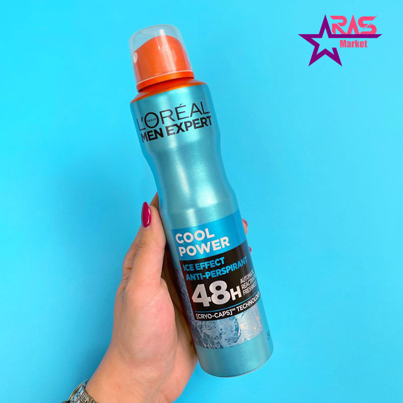 اسپری ضد تعریق لورآل سری Men Expert مدل Cool Power مردانه 250 میلی لیتر ، خرید اینترنتی محصولات شوینده و بهداشتی