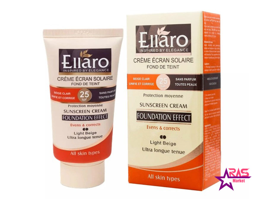 خرید اینترنتی کرم ضد آفتاب بژ روشن spf25 الارو