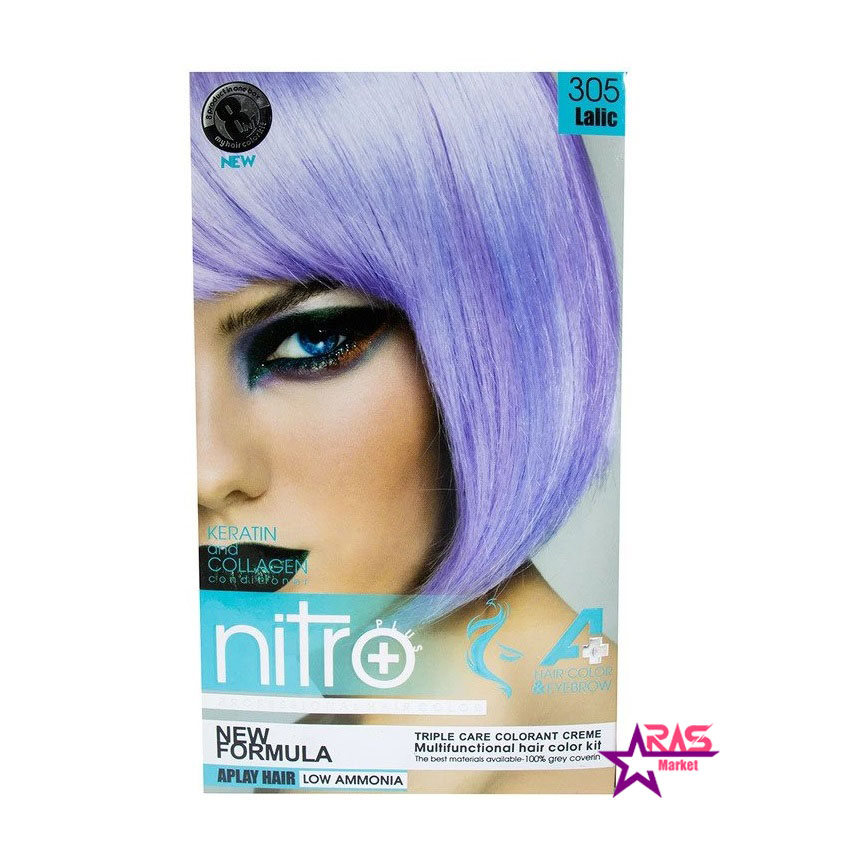 خرید اینترنتی کیت رنگ مو و ابرو نیترو پلاس شماره 305 حجم 100 میلی لیتر