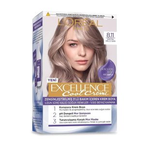 کیت رنگ مو لورآل سری Excellence Cool Creme شماره 8.11