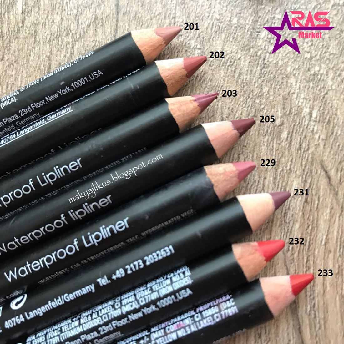 خرید و قیمت مداد لب ضد آب فلورمار با بافت نرم شماره 203