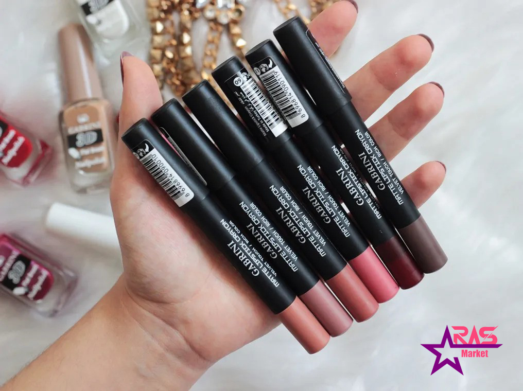 خرید رژلب مدادی شماره 09 گابرینی مات مدل VELVET TOUCH