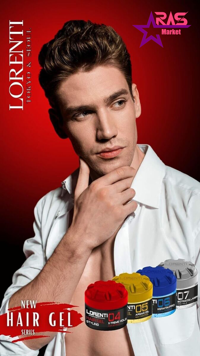 خرید ژل موی لورنتی قرمز-قیمت ژل مو لورنتی قرمز