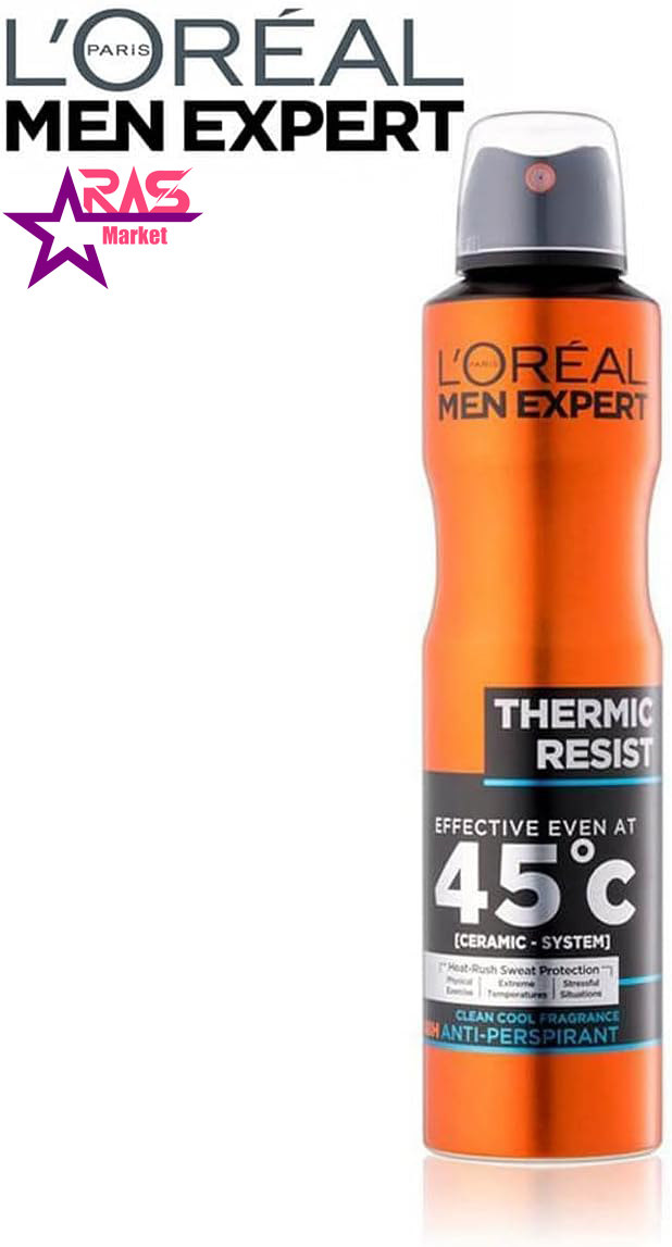 اسپری ضد تعریق مردانه لورال مدل Thermic resist xxl size