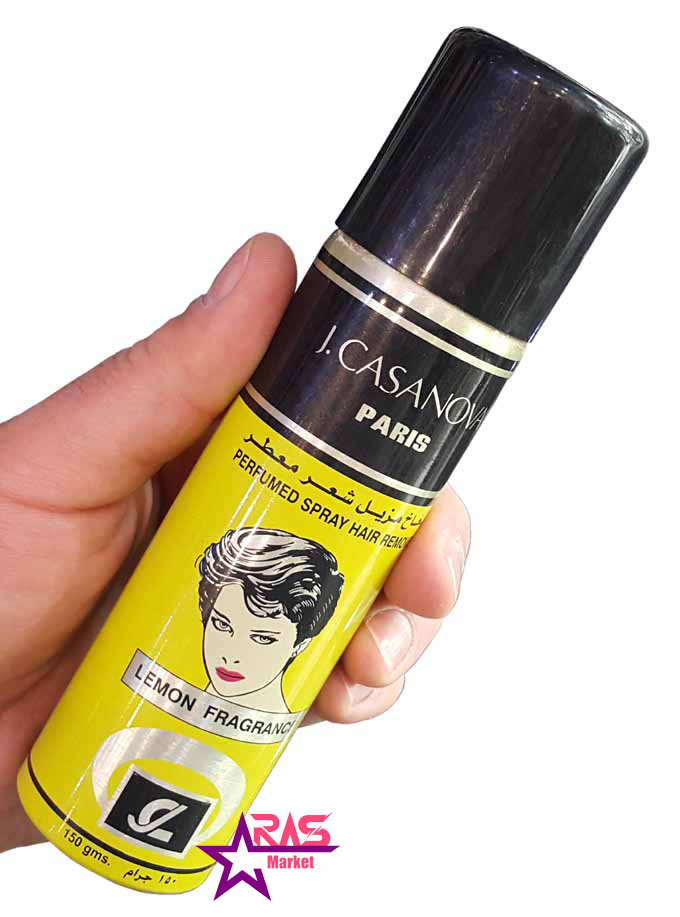 اسپری موبر بدن کازانوا مدل J.CASANOVA Paris رایحه لیمو