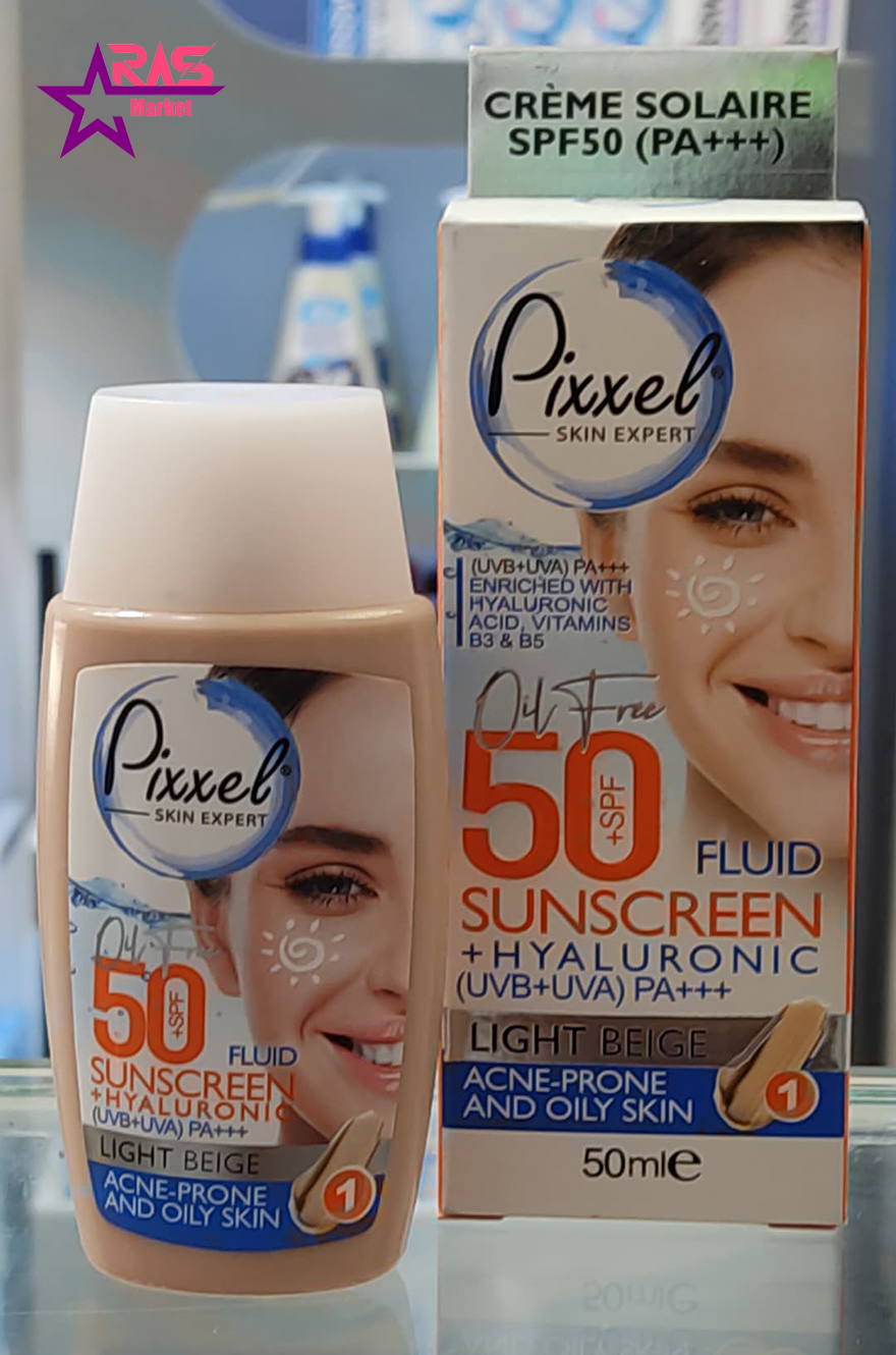قیمت و خرید کرم ضد آفتاب پیکسل با +SPF50 رنگ بژ روشن مناسب پوست های چرب و مستعد جوش و آکنه