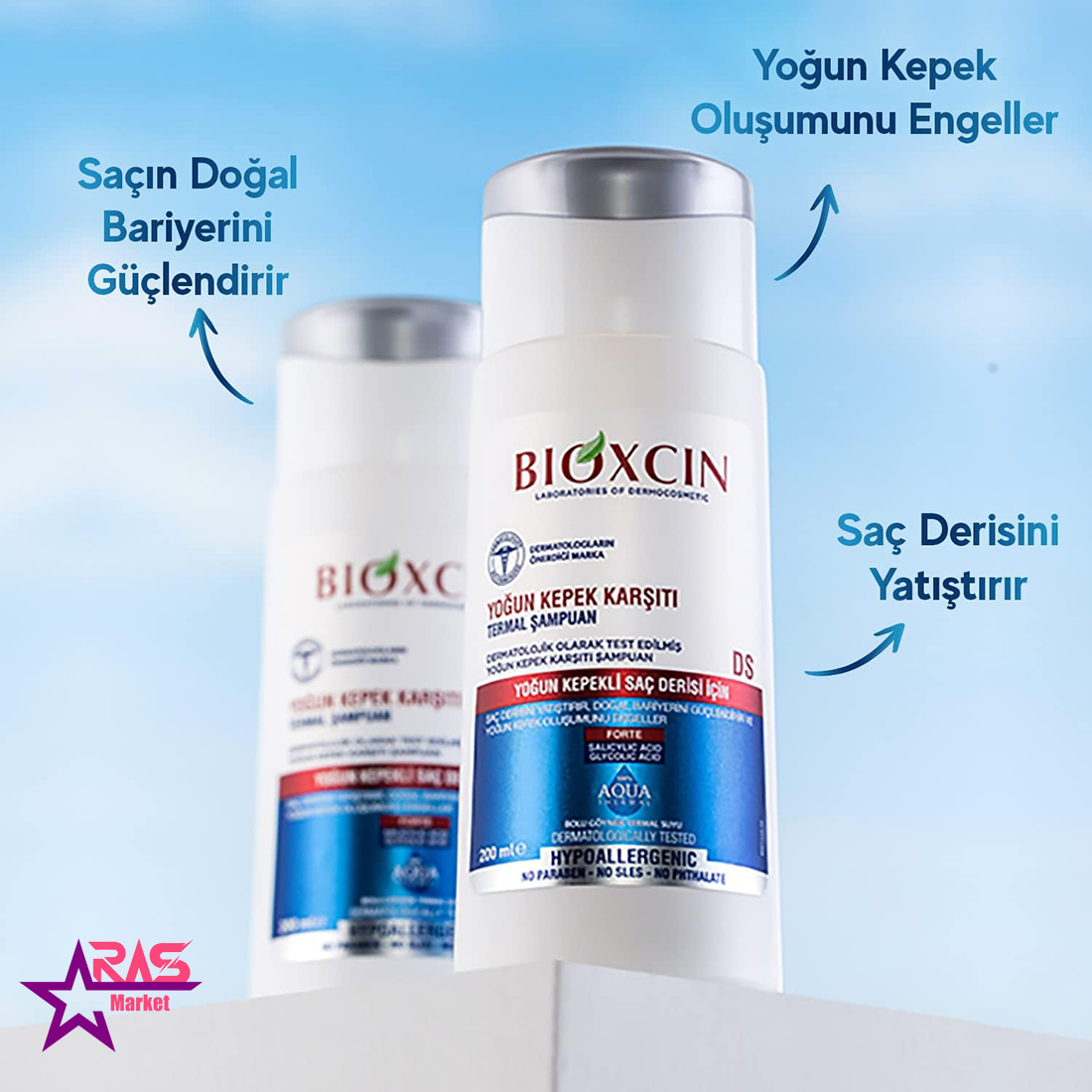 شامپو ضد شوره فوق قوی بیوکسین Bioxcin Yogun Kepek Sampuan حجم 200 میل