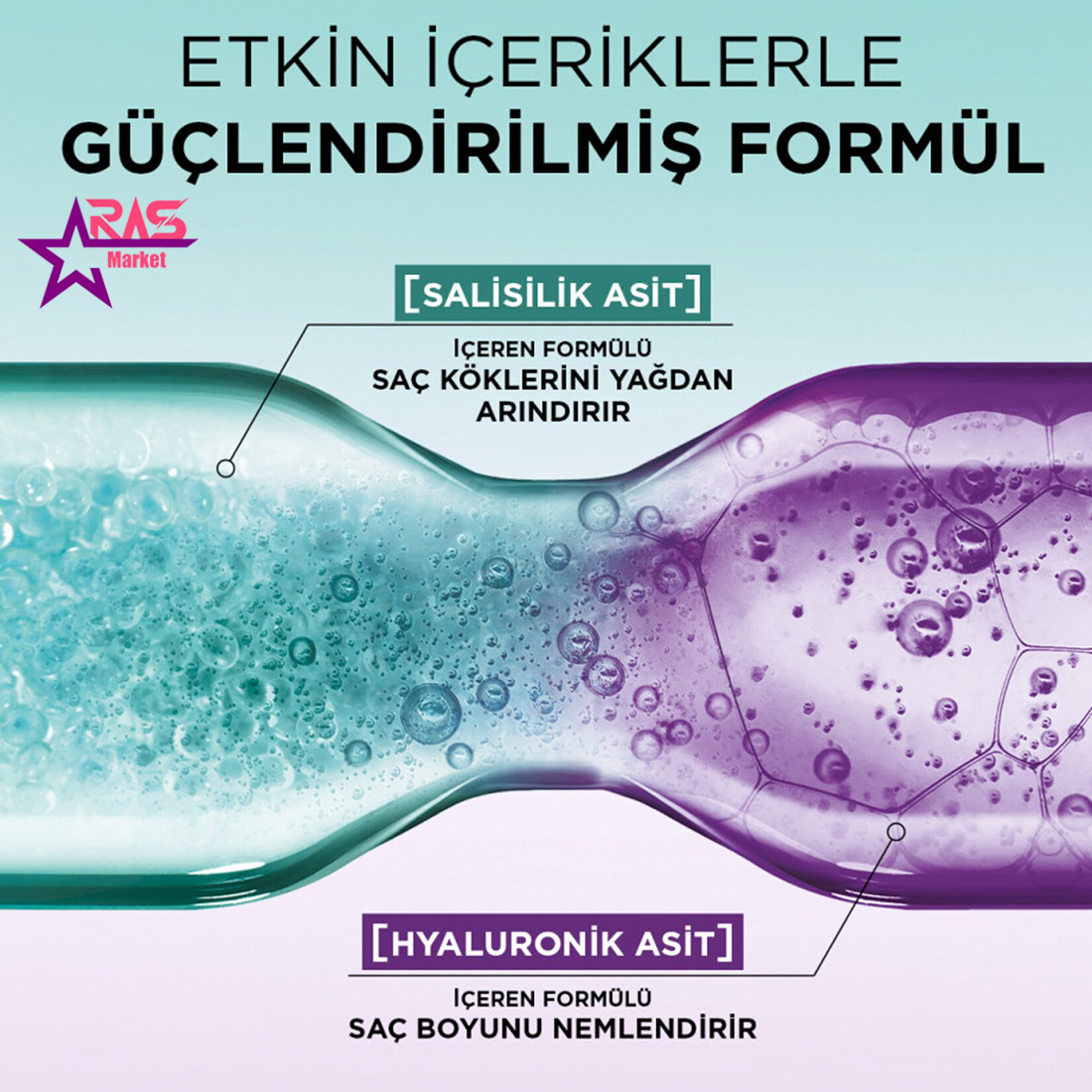 شامپو هیالورونیک اسید لورآل سری ELVIVE مدل HIALURONIC PURE