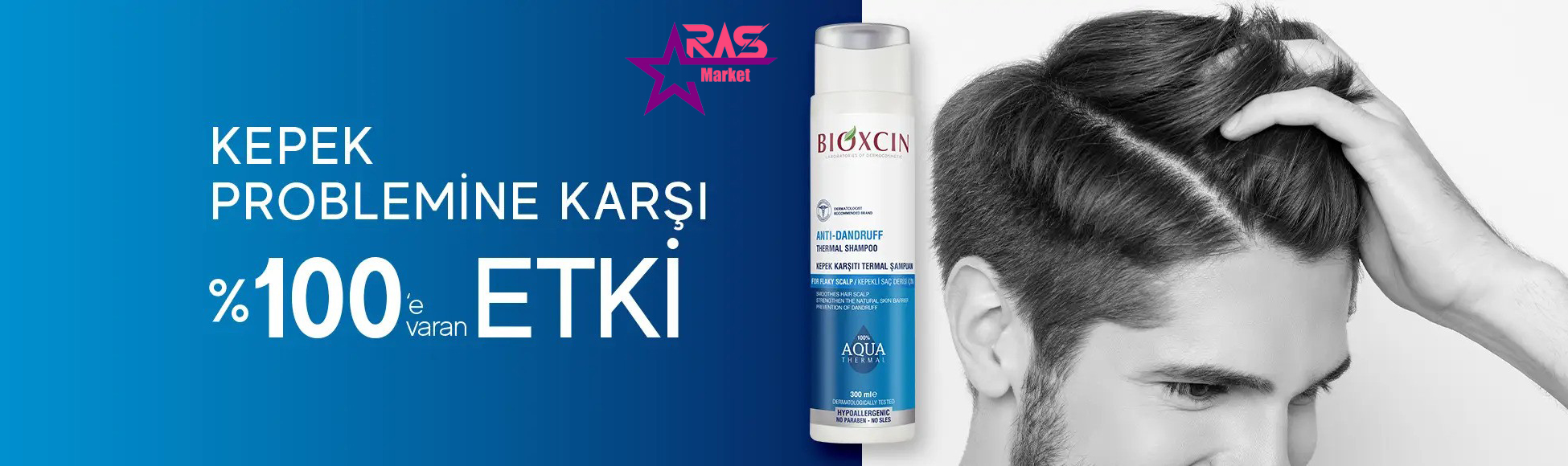 خرید شامپو ضد شوره روزانه تخصصی بیوکسین مدل AQUA Thermal حجم 300 میل