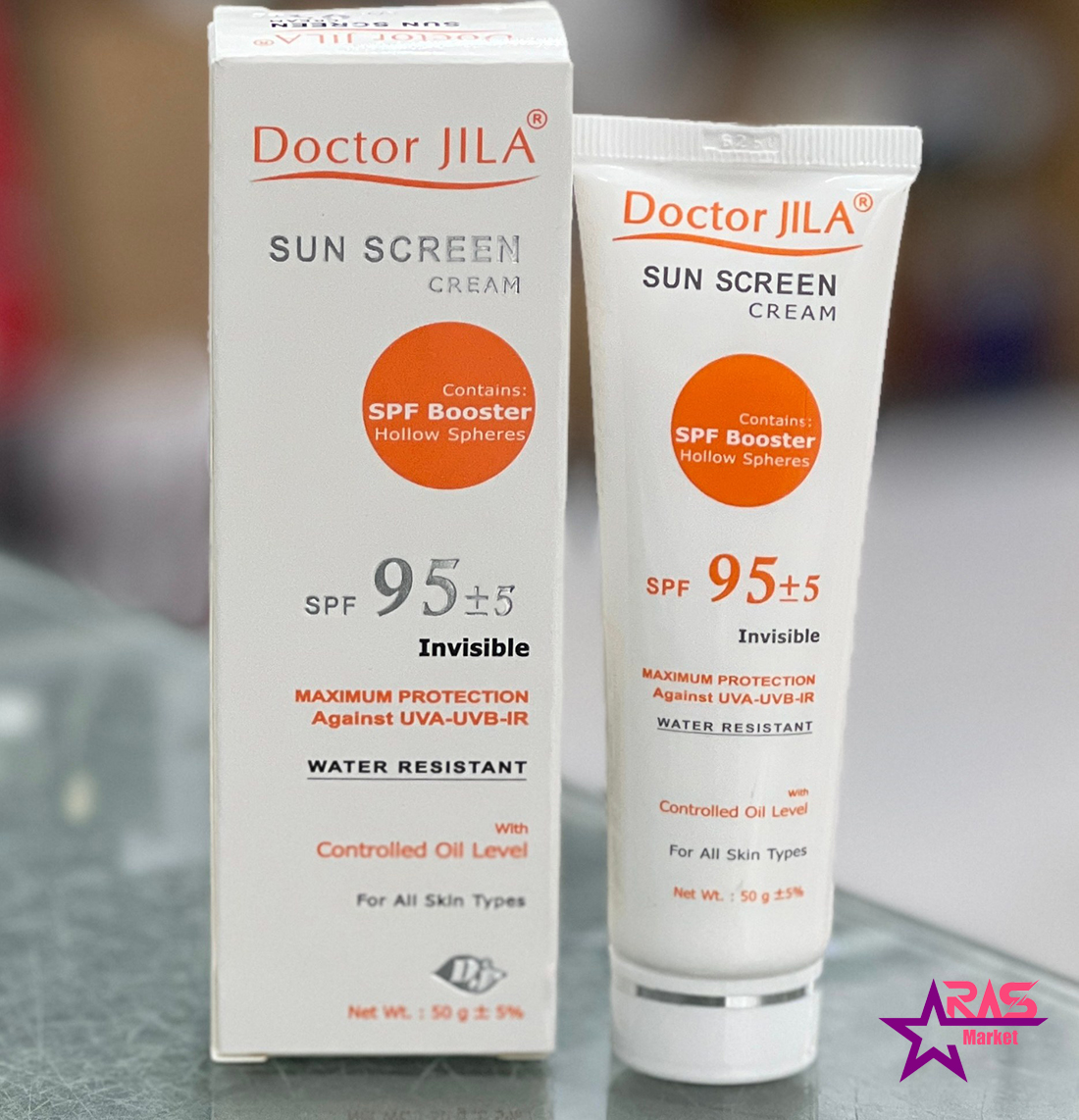 قیمت و خرید کرم ضد آفتاب بدون رنگ دکتر ژیلا SPF95 مدل Invisible