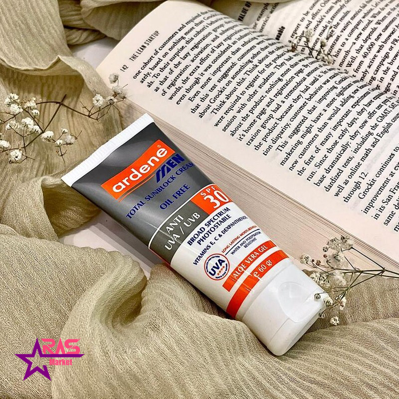 خرید اینترنتی ضد آفتاب آردن مدل Oil Free مناسب آقایان با SPF30 حجم 60 گرم