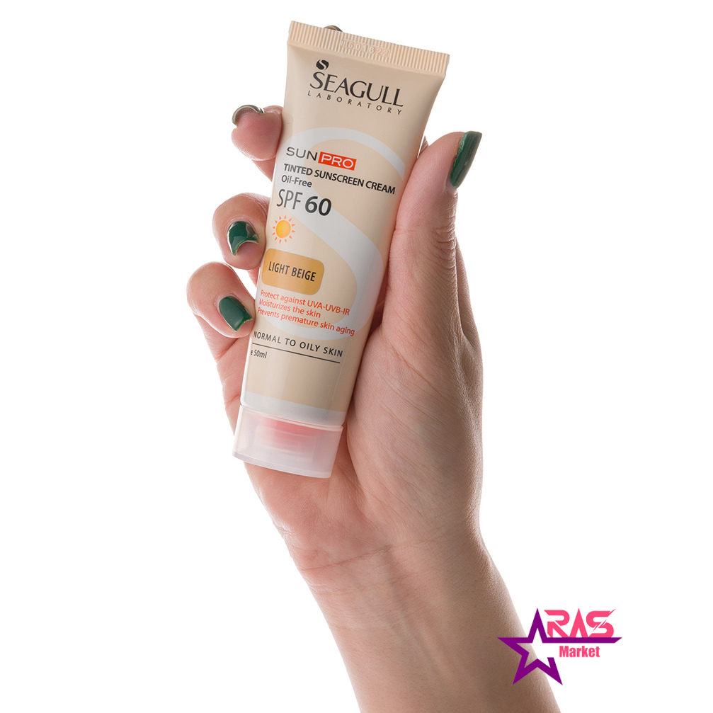 قیمت و خرید کرم ضد‌آفتـاب رنگی فاقد چربی SPF 60 سی گل