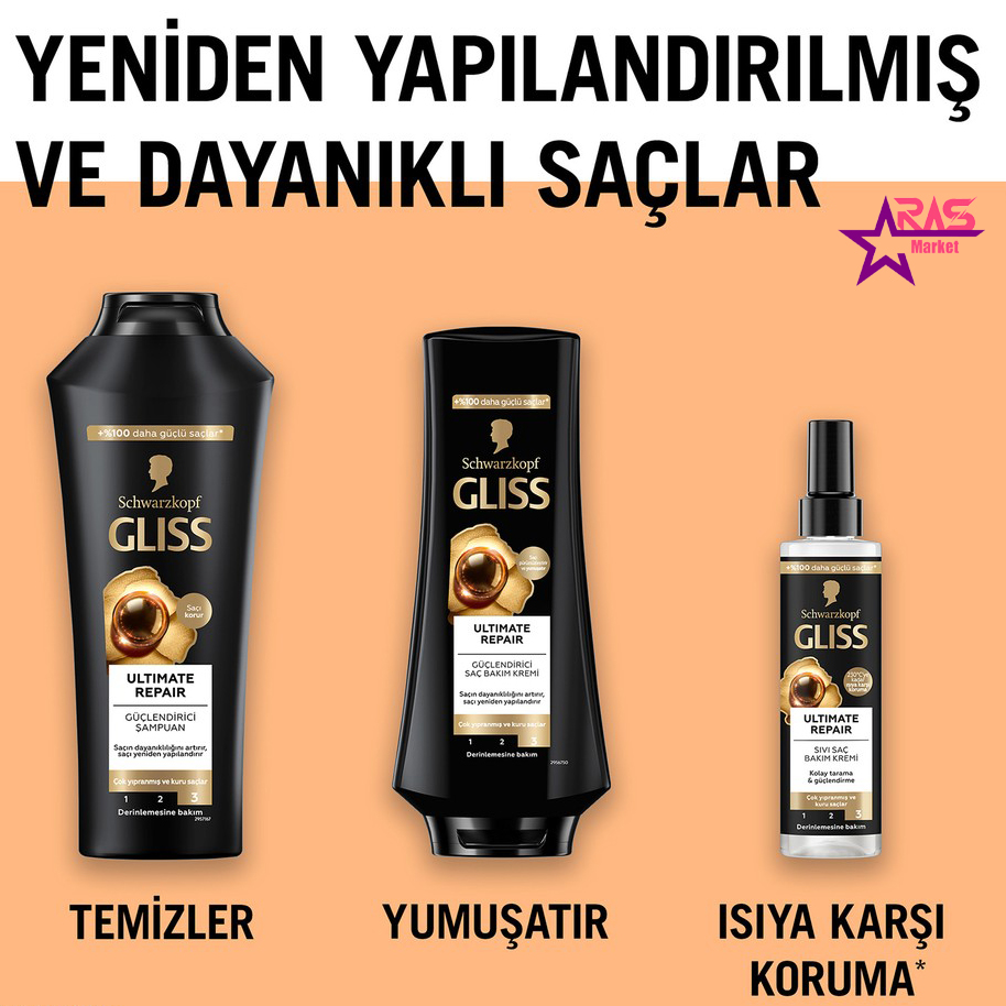 شامپو گلیس برای موهای خشک-خرید اینترنتی شامپو گلیس مشکی