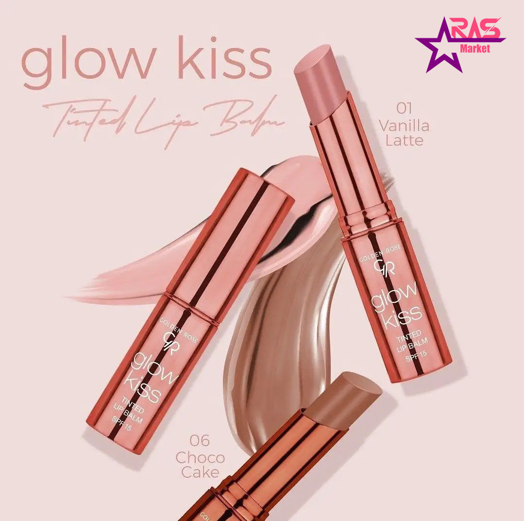 تینت بالم لب رنگی پیچی گلو کیس گلدن رز شماره 01