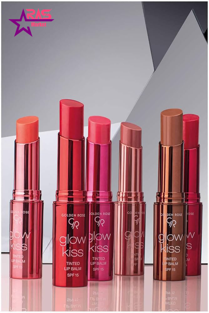 تینت لب استیکی spf 15 گلدن رز کد 04 glow kiss tinted lip
