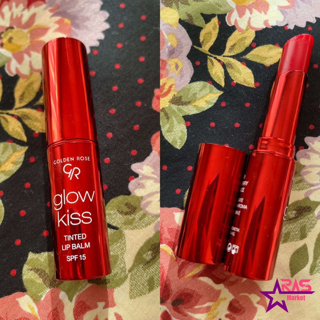 خرید اینترنتی بالم لب رنگی گلدن رز SPF 15 مدل Glow Kiss شماره 05