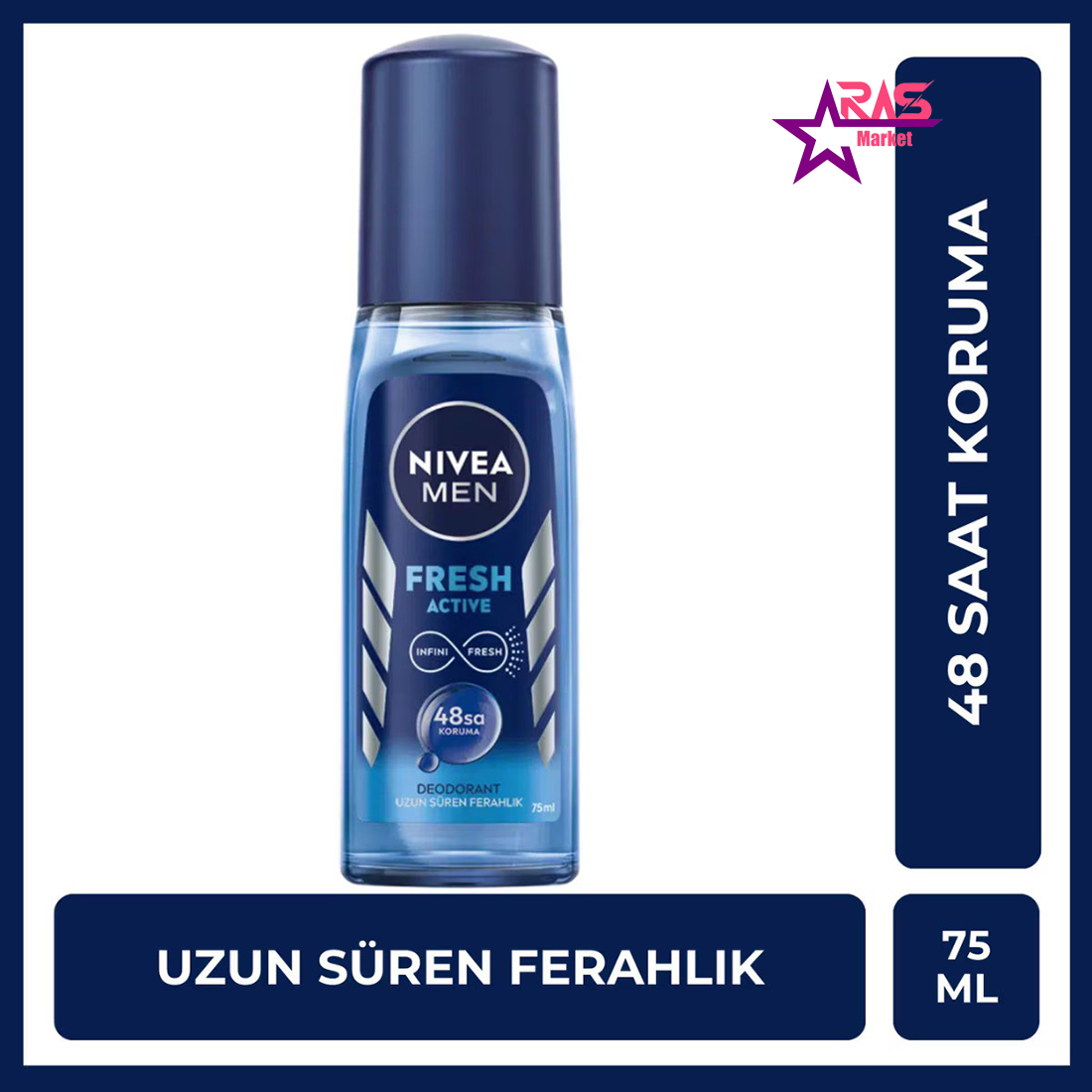 قیمت و خرید اسپری دئودورانت مردانه نیوآ مدل Fresh Active حجم 75 میل