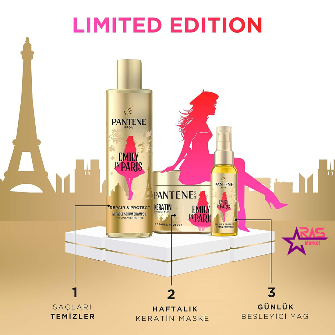 روغن مو کراتین هلندی پنتن PANTENE Emily in Paris