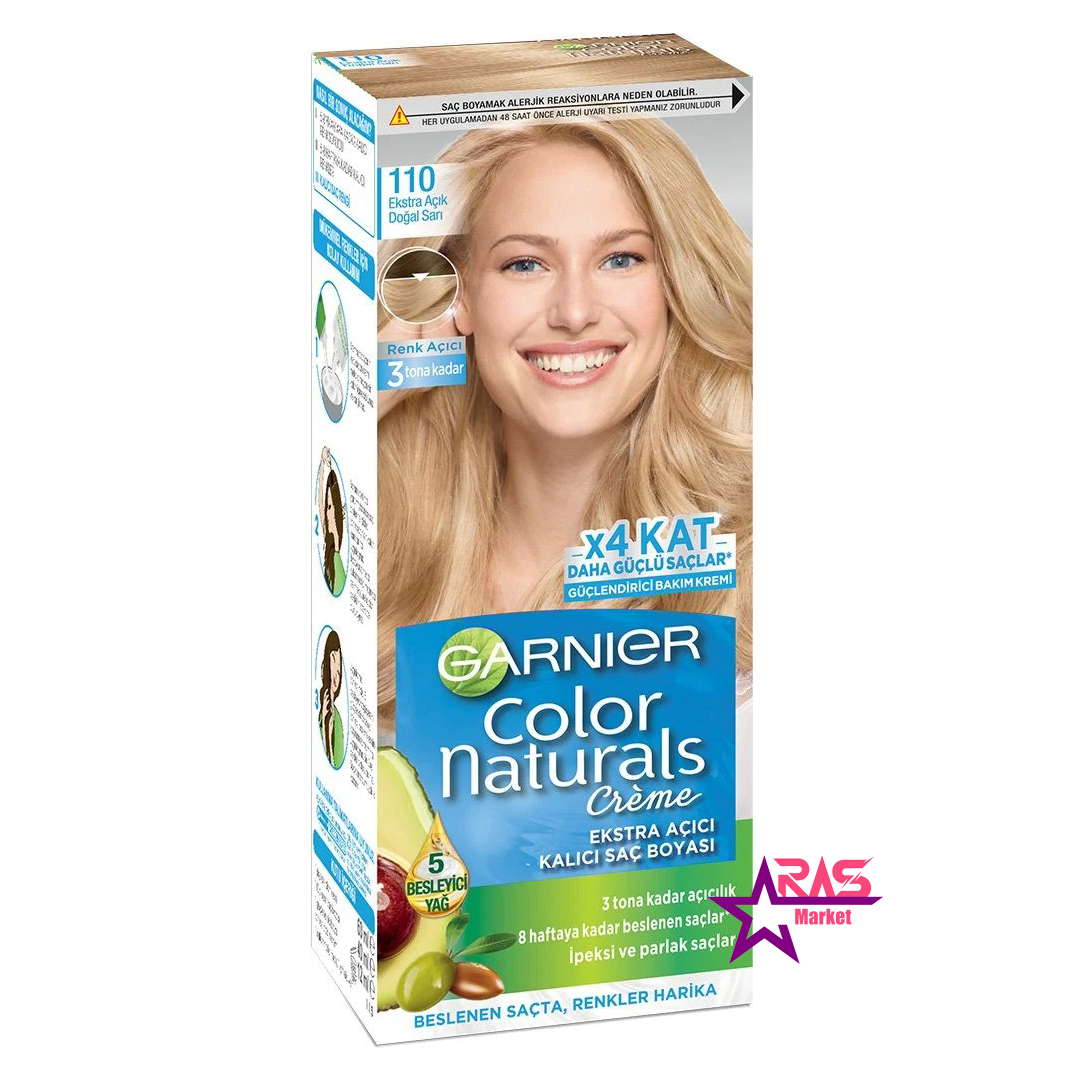 قیمت و خرید کیت رنگ موی گارنیر شماره 110 رنگ بلوند طبیعی خیلی روشن