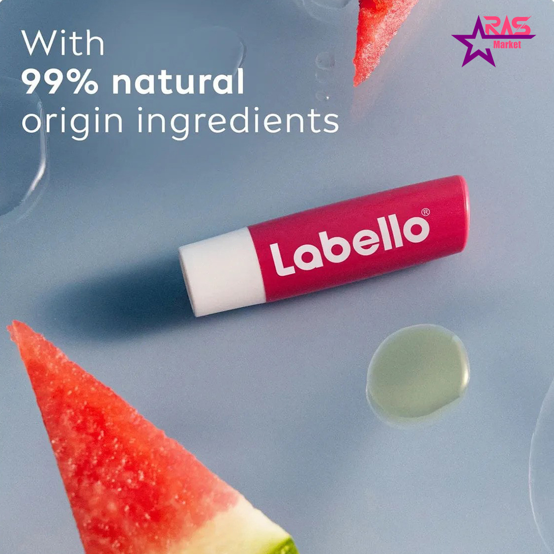 خرید اینترنتی بالم لب لابلو مدل هندوانه Labello Watermelon Shine