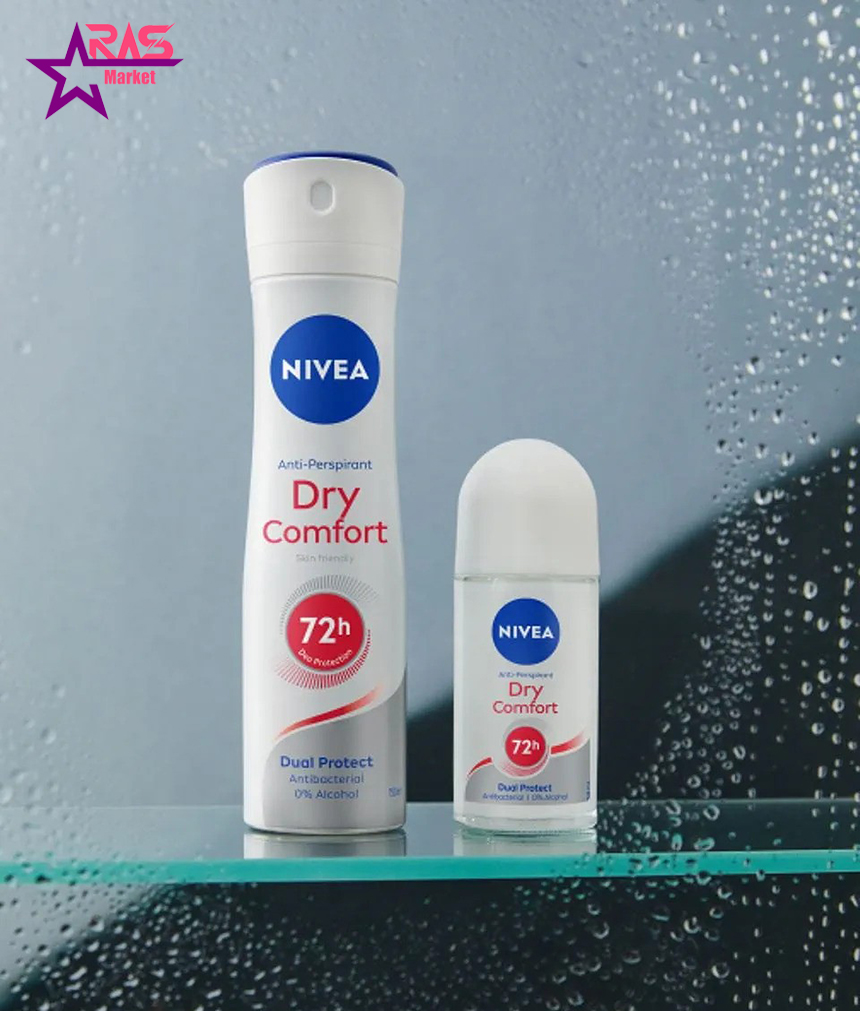 اسپری بدن زنانه 72 ساعته نیوا مدل Dry Comfort