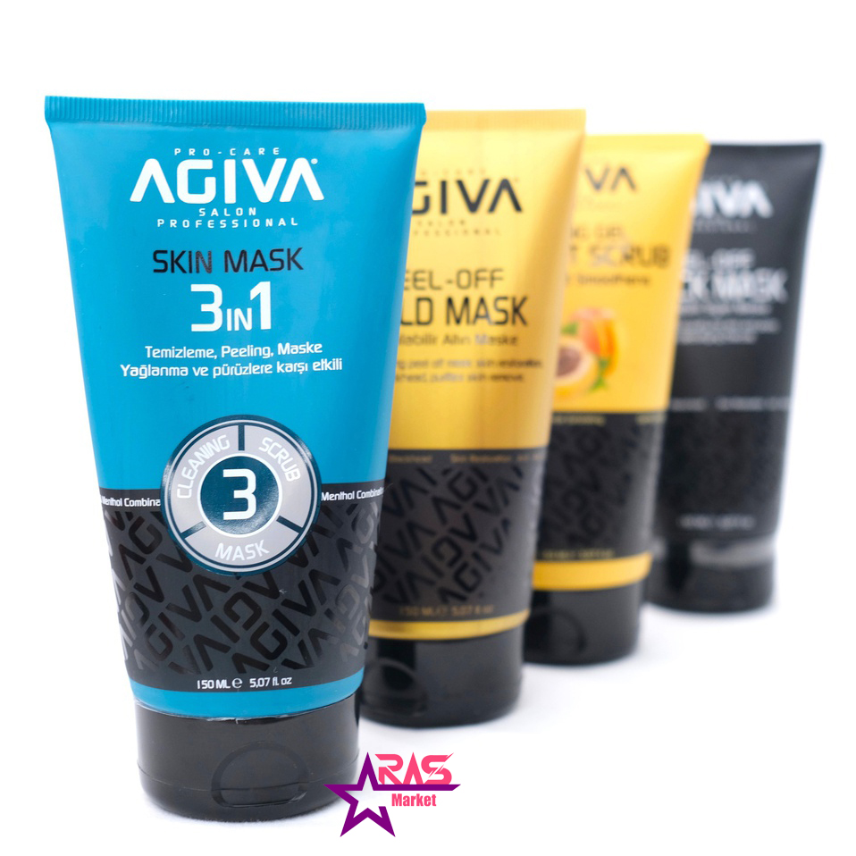 ماسک صورت 3 در 1 آگیوا Agiva Skin Mask لایه بردار