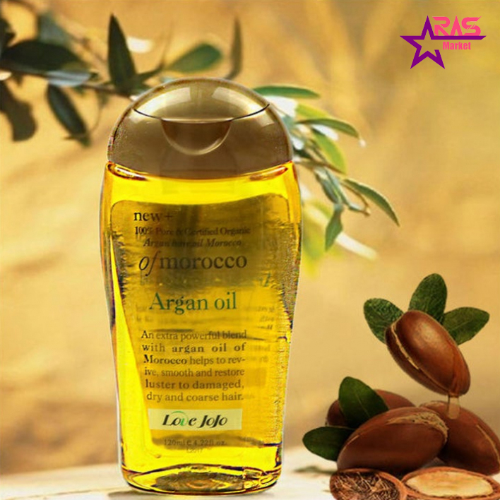 روغن مو آرگان لاو جوجو مراکشی حجم ۱۲۰ میل-ارس مارکت روغن مو آرگان لاو جوجو مراکشی حجم ۱۲۰ میل-ارس مارکت